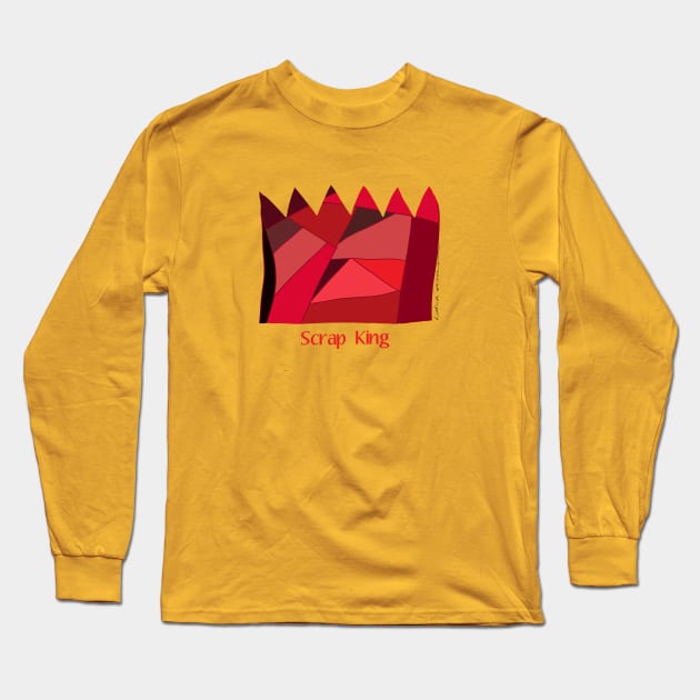 Scrap King Long Sleeve T-Shirt by Hillside Stitches